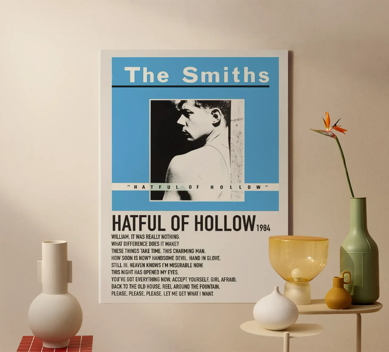 The Smiths Hatful Of Hollow tela con Cornice a cassetta da Roronoa7