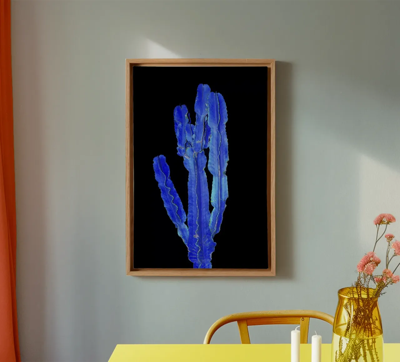 Cactus 3 tela con Cornice a cassetta da rafael campezato