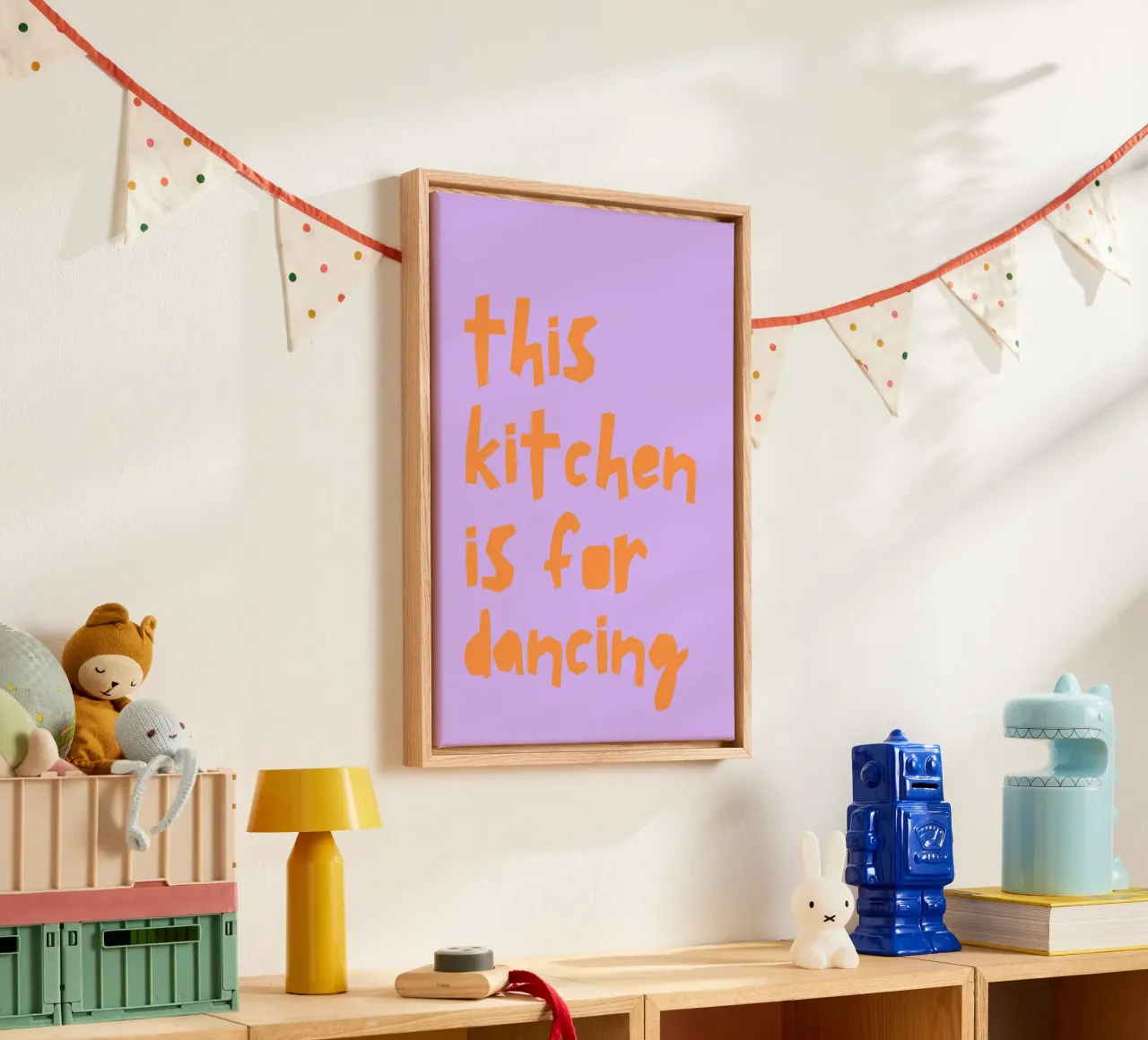 Kitchen Dancing canvas by PurePeachStudio