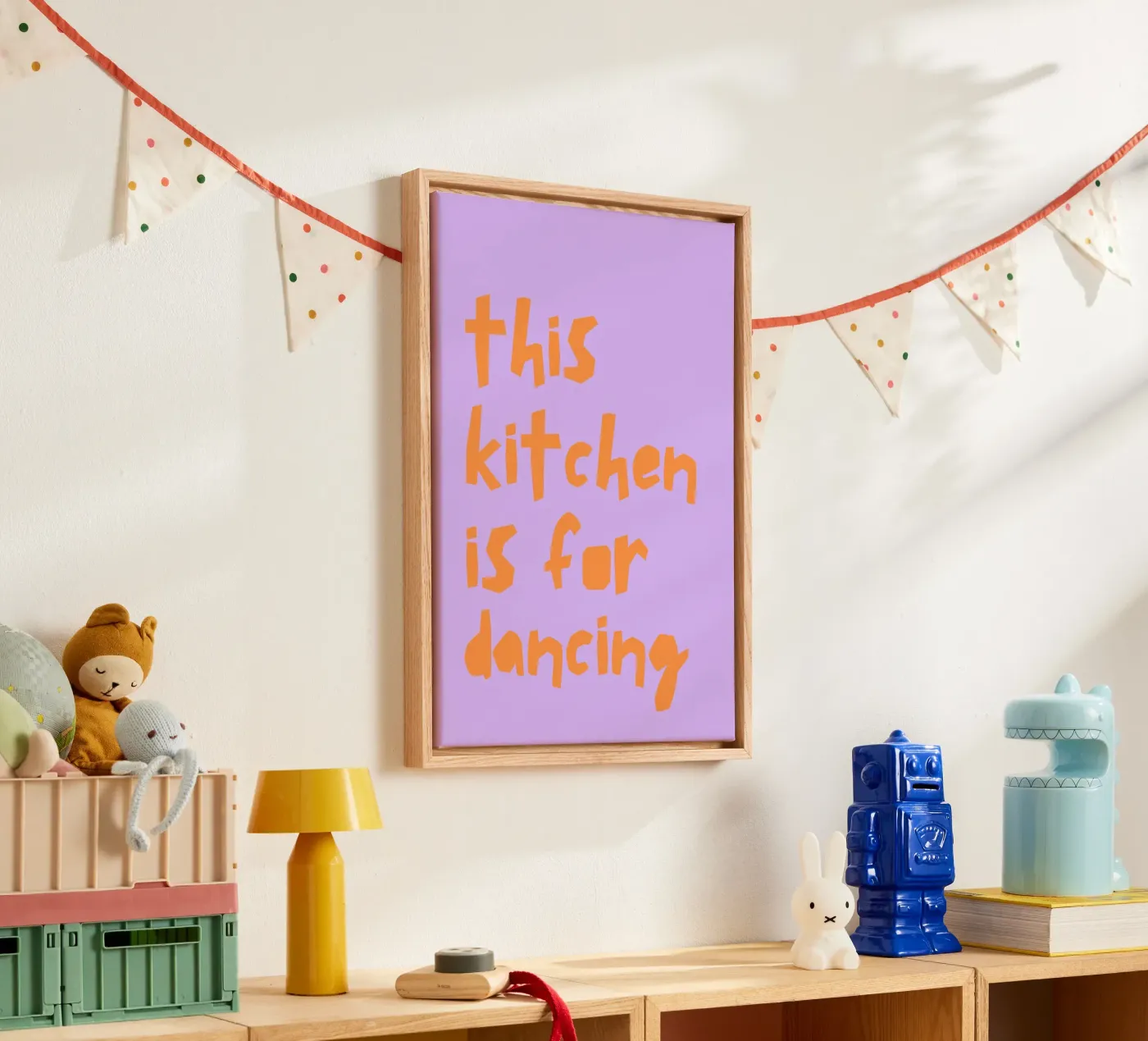 Kitchen Dancing canvas by PurePeachStudio