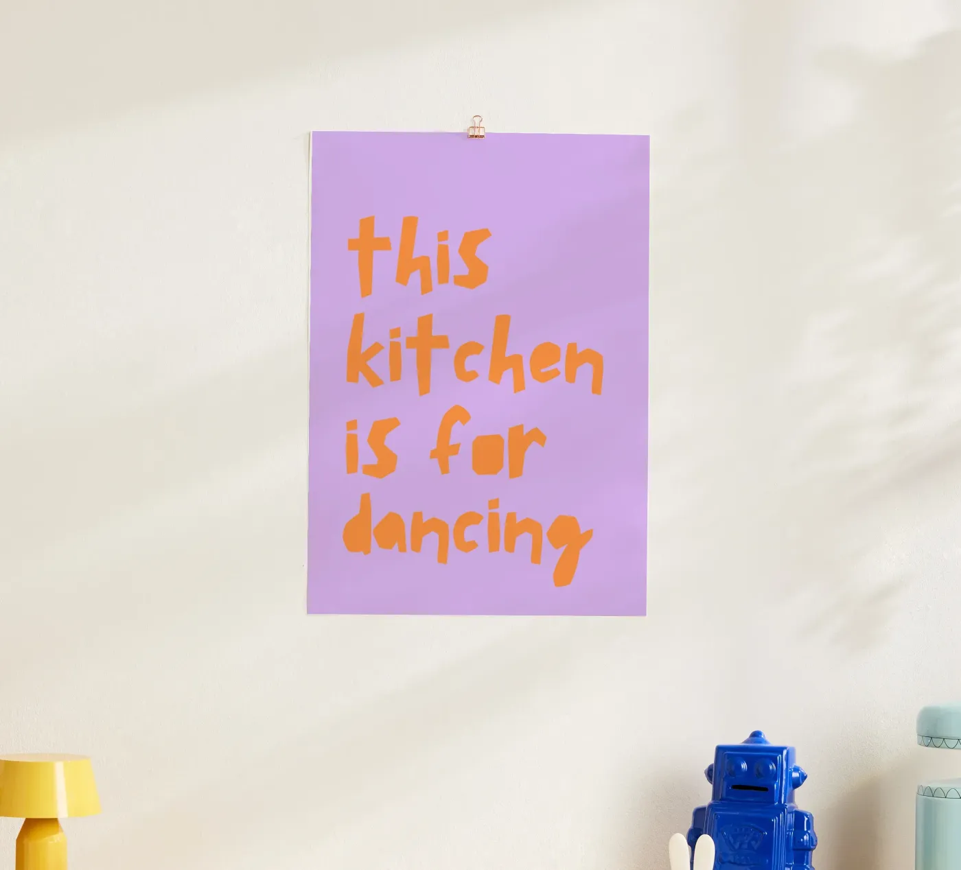 Kitchen Dancing poster by PurePeachStudio