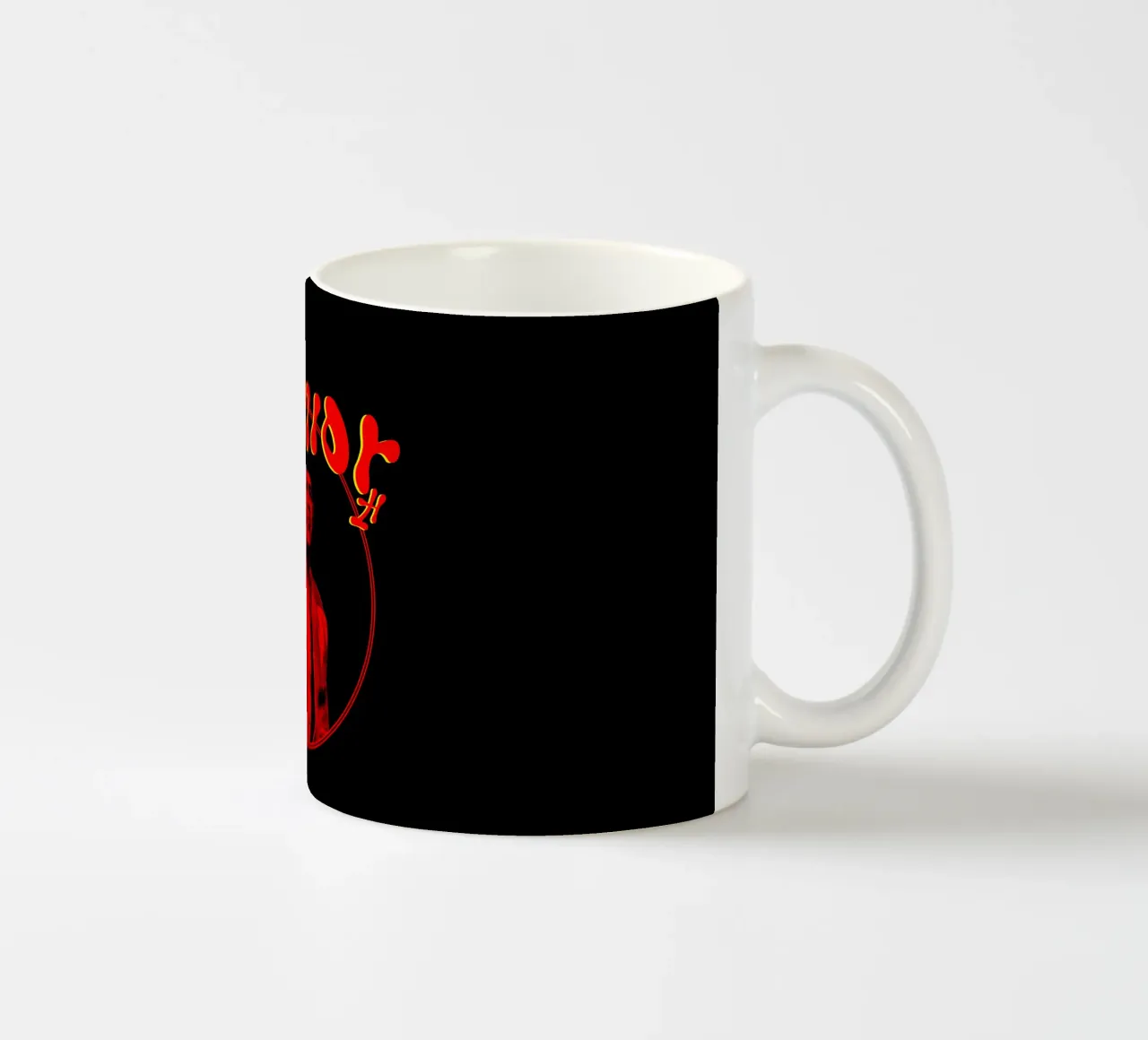 Design Red face Classic - Junior H tazza in ceramica da igoshartwrks