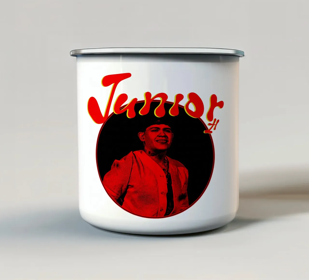 Design Red face Classic - Junior H tazza in smalto da igoshartwrks