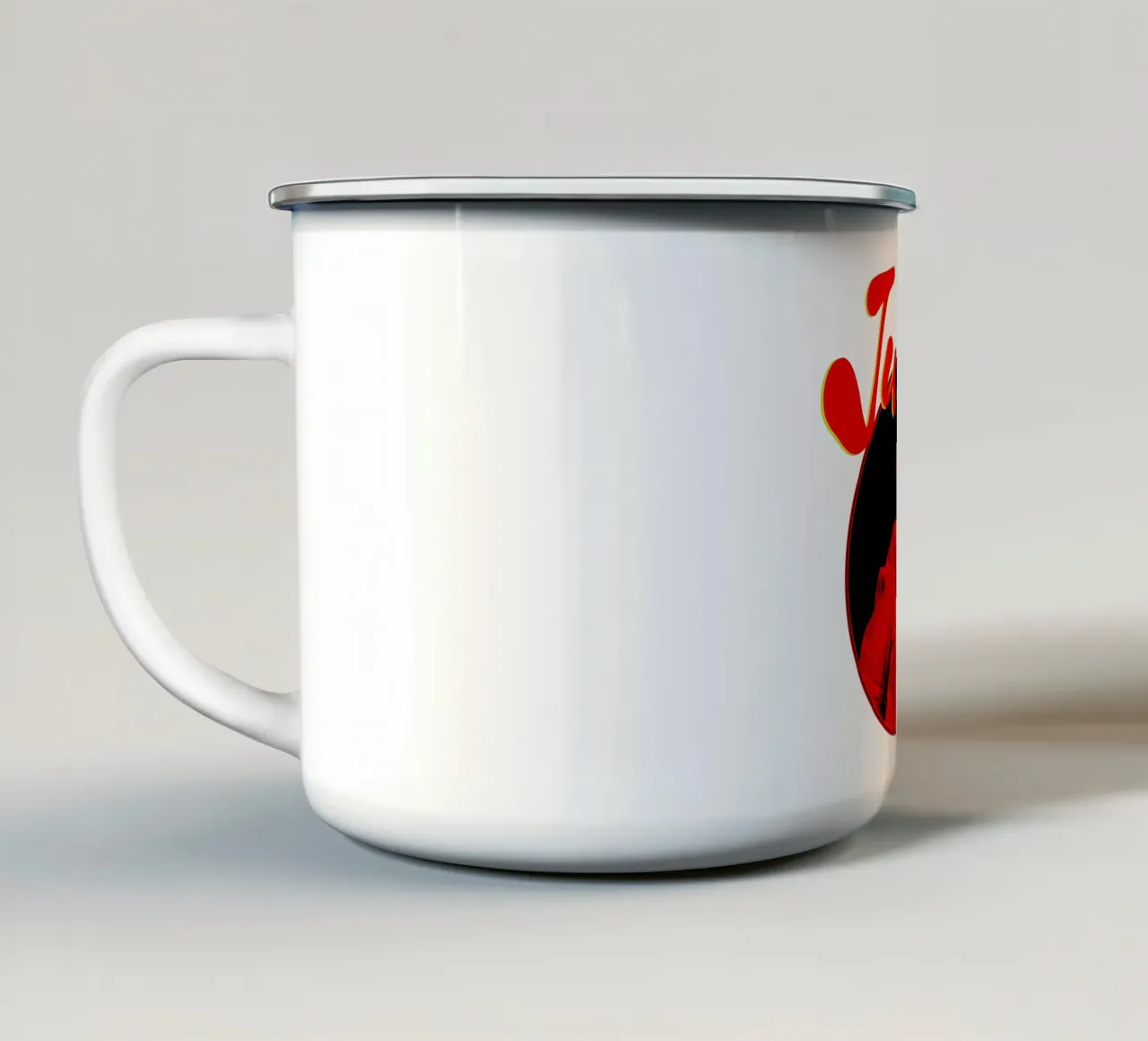 Design Red face Classic - Junior H tazza in smalto da igoshartwrks