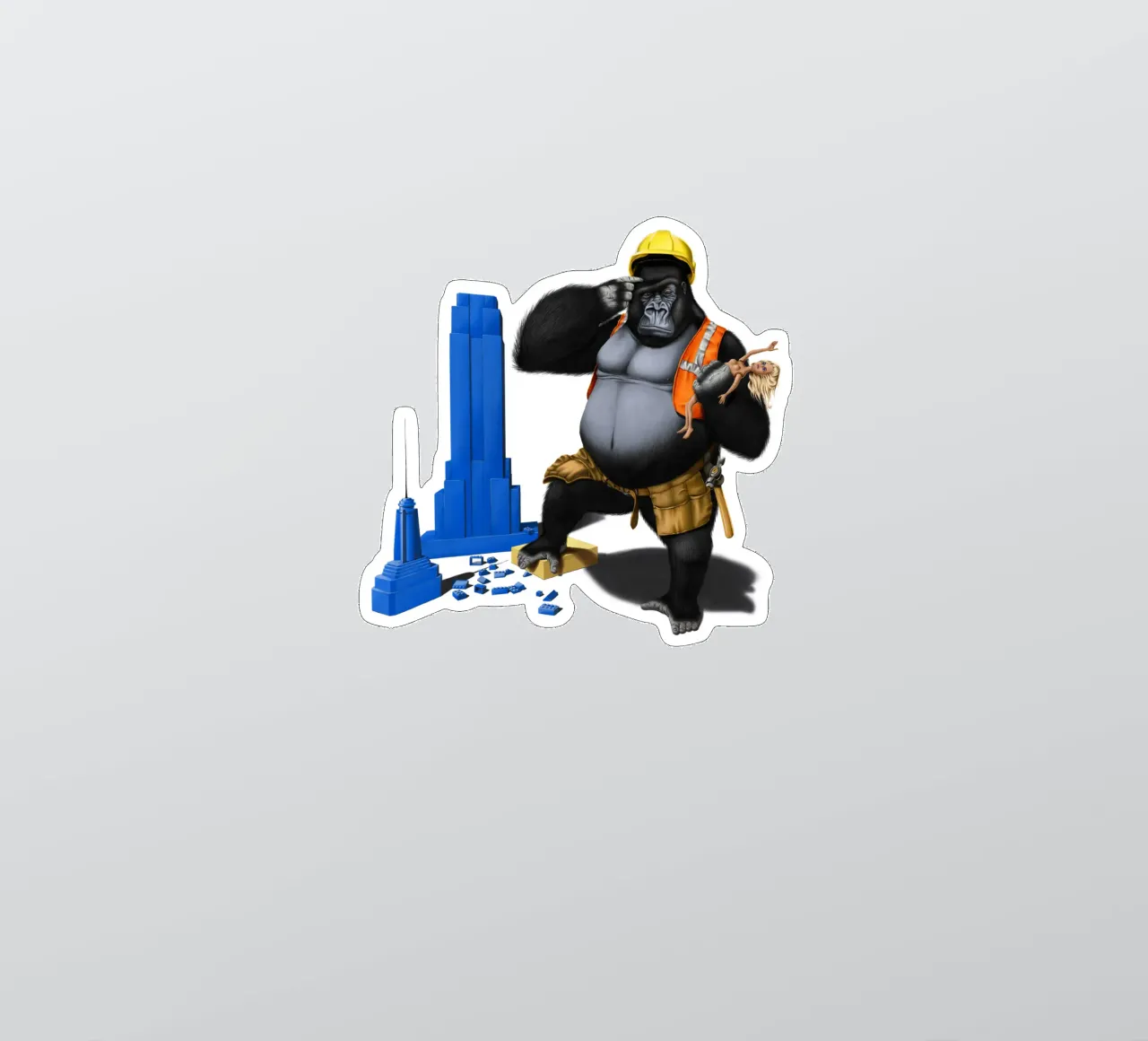 Building an Empire (Coloured) adesivo da Rob Art | Illustration