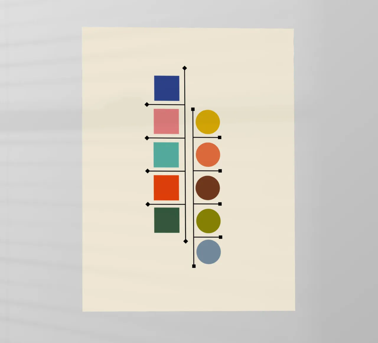 Atomic age shapes deco pellicola backlit da TijanaArtStudio88
