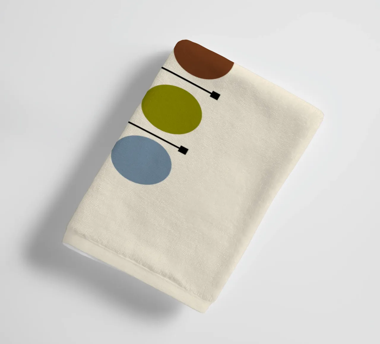 Atomic age shapes deco asciugamano da bagno da TijanaArtStudio88