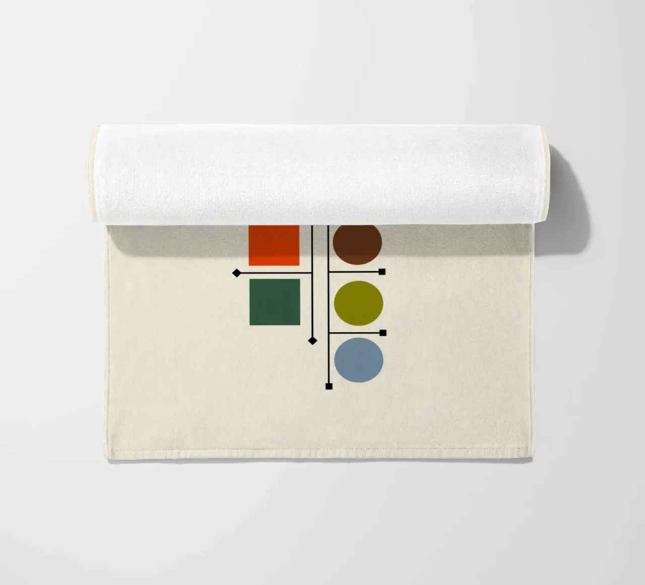 Atomic age shapes deco telo mare da TijanaArtStudio88