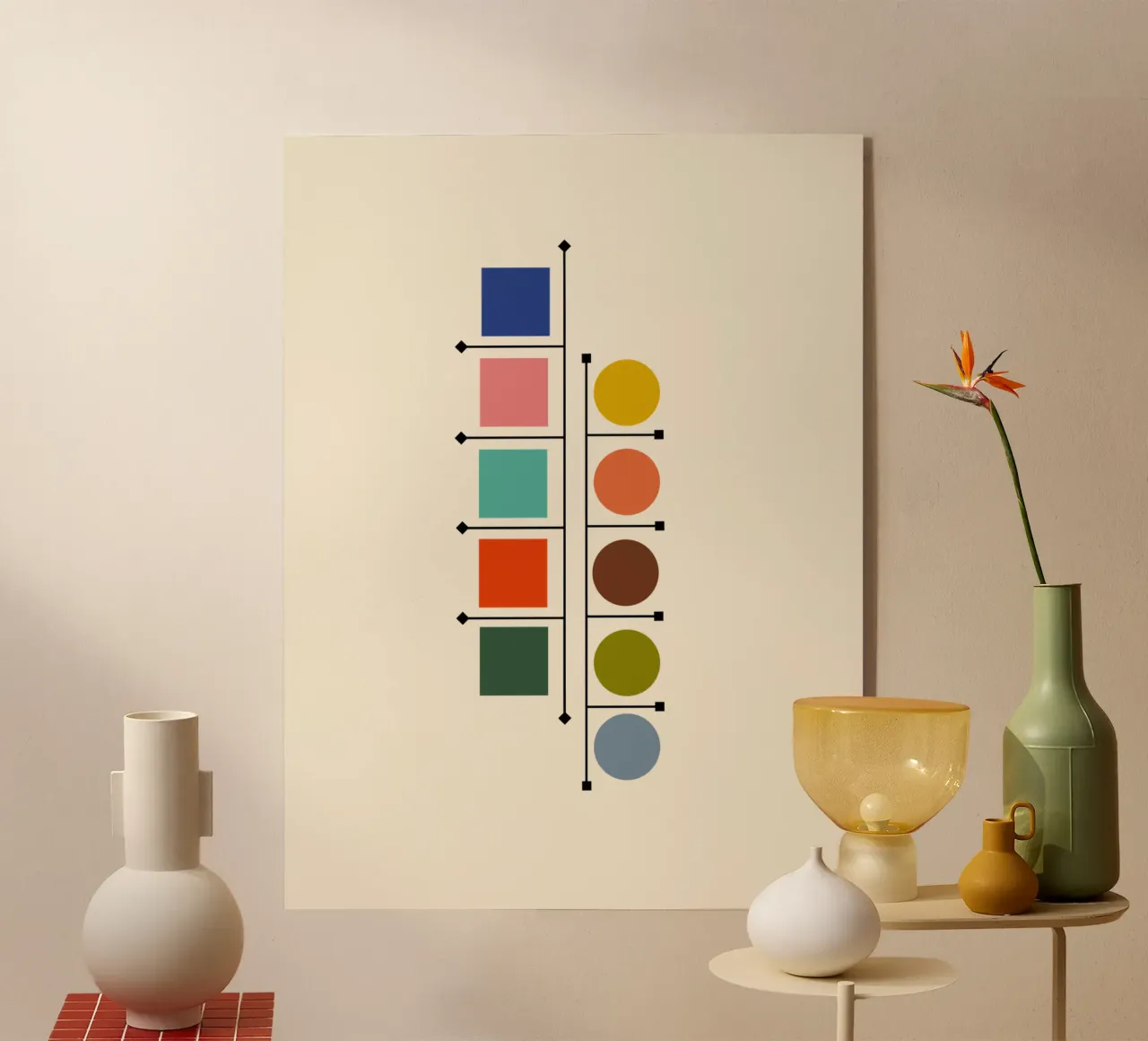 Atomic age shapes deco plexiglass da TijanaArtStudio88