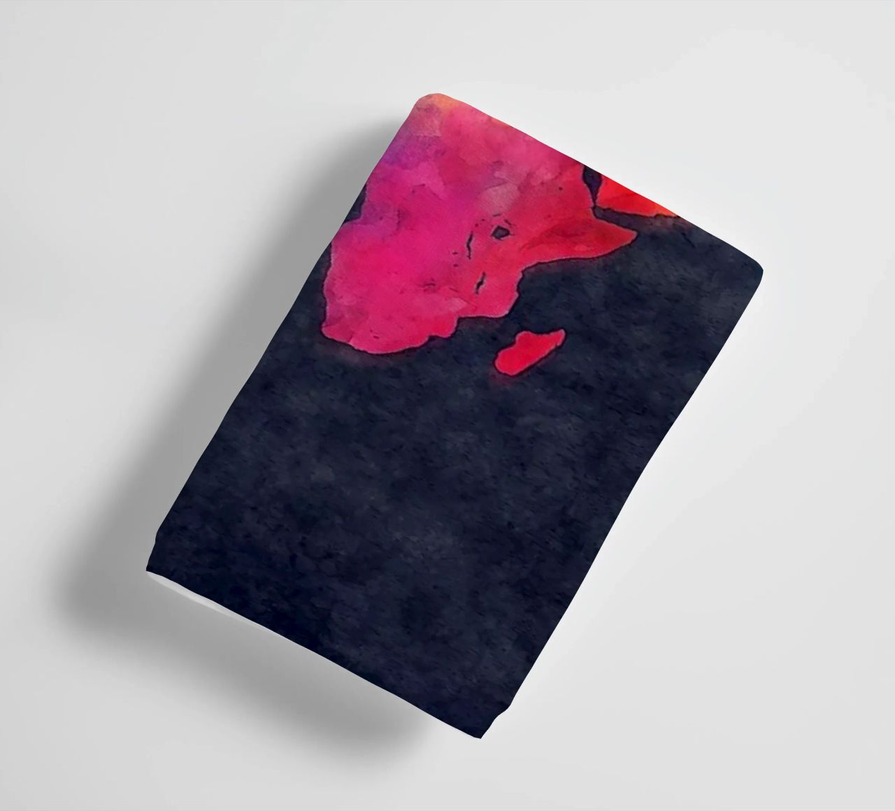 Dark and colors map of the world art towel by Justyna Jaszke JBJart