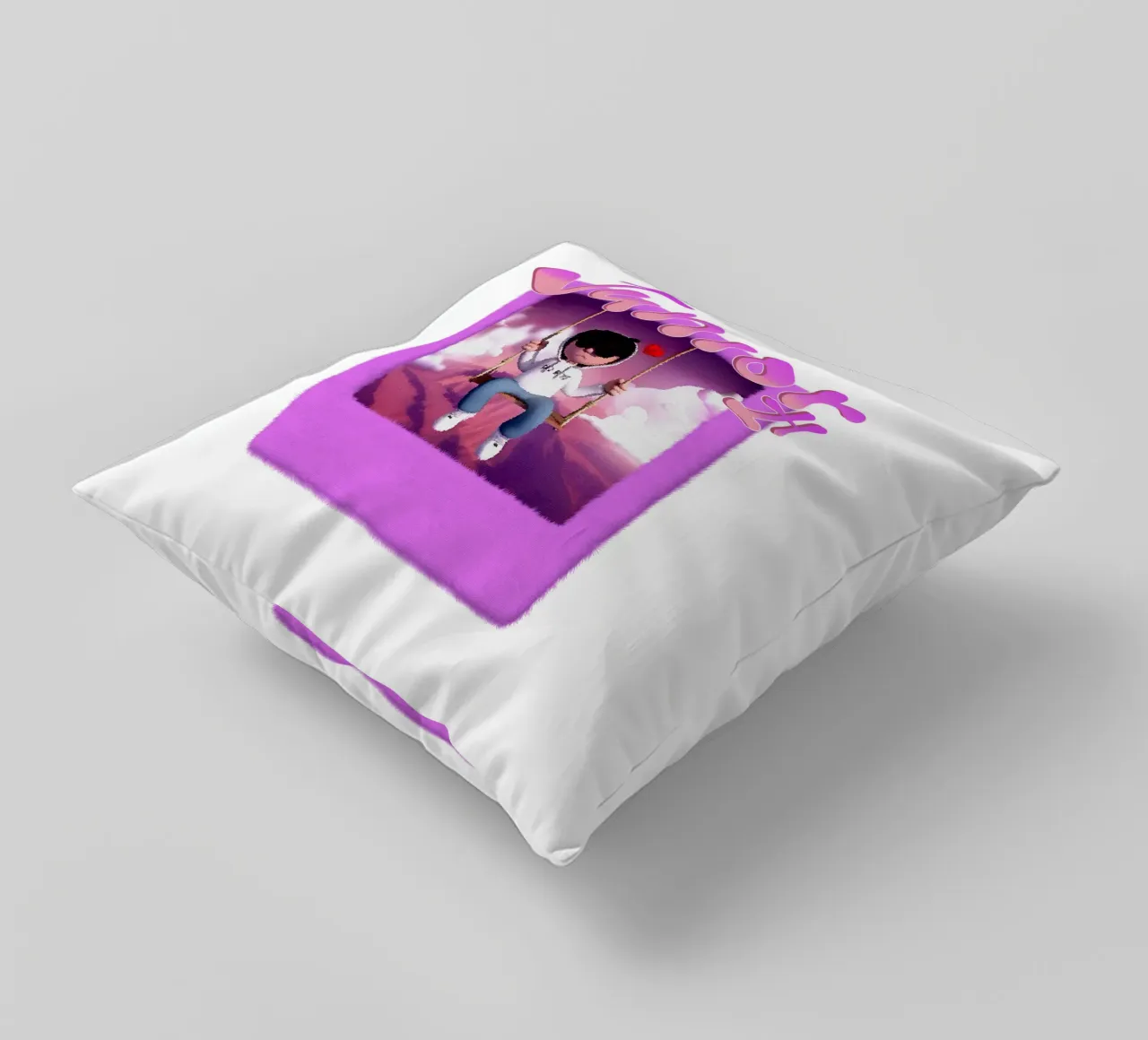 Ragazzi belli e tristi Viola Classico cuscino da igoshartwrks