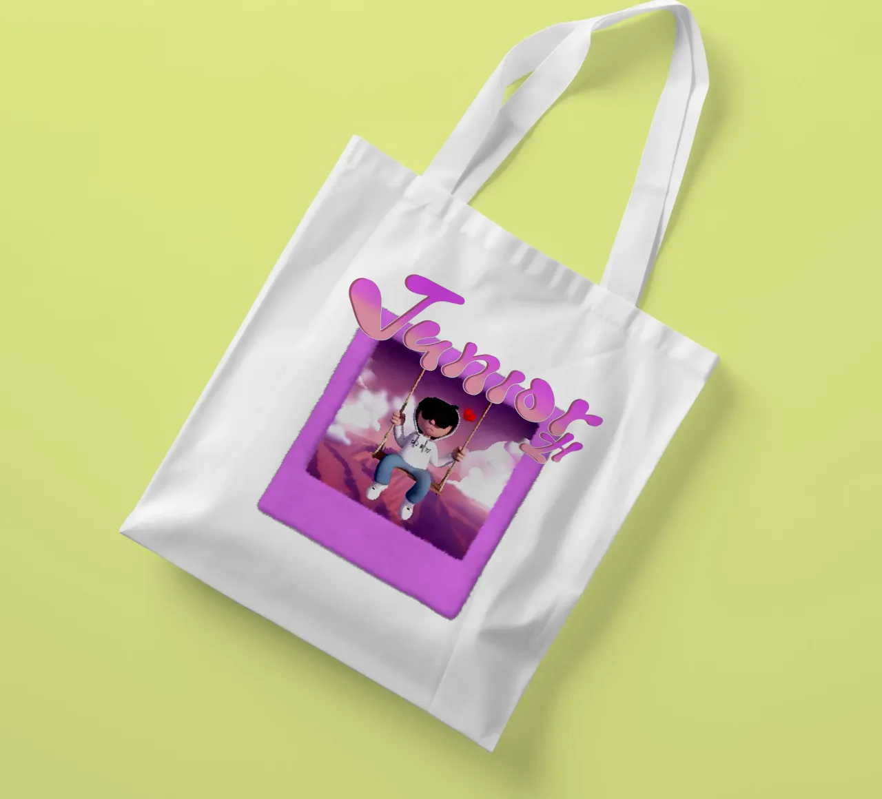 Ragazzi belli e tristi Viola Classico borsa in juta da igoshartwrks