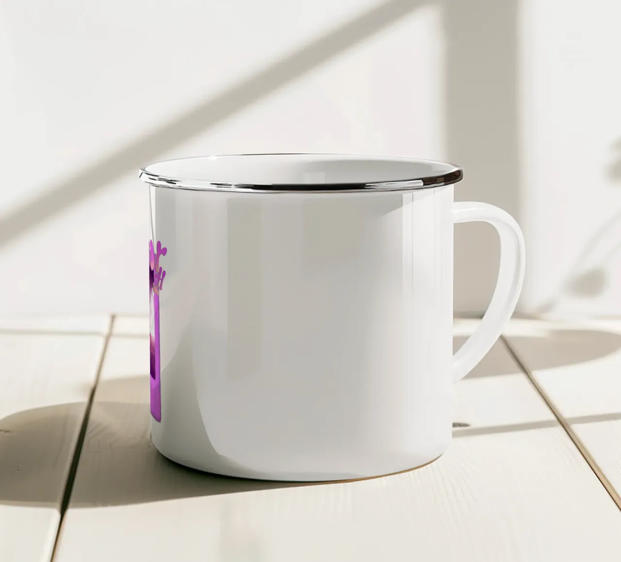 Ragazzi belli e tristi Viola Classico tazza in smalto da igoshartwrks