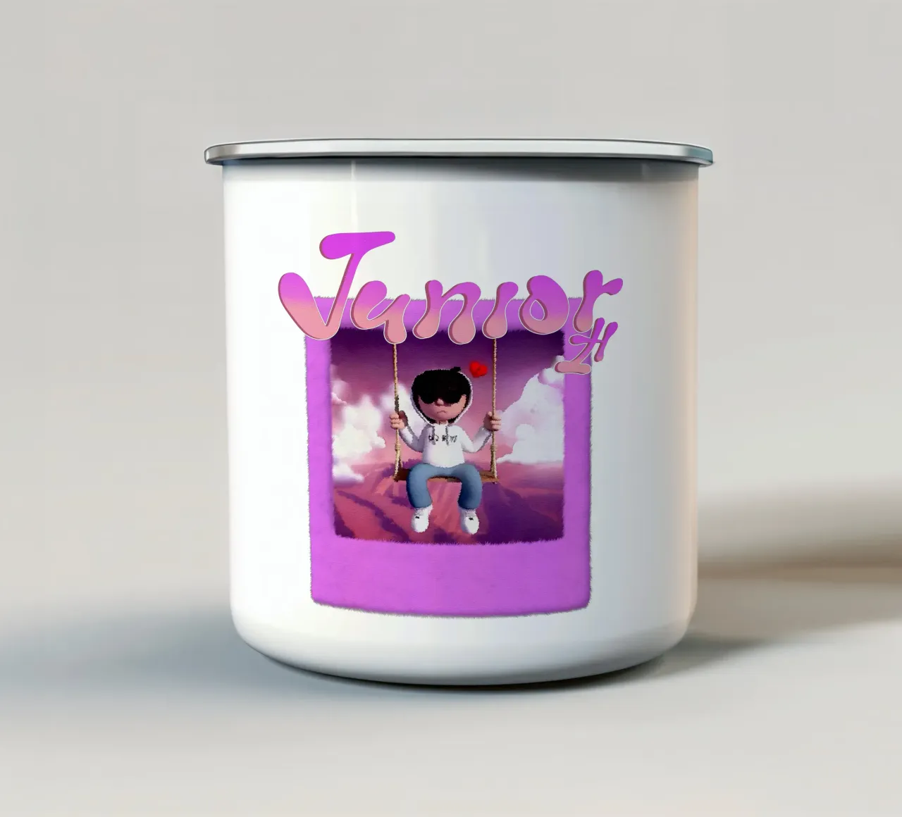 Ragazzi belli e tristi Viola Classico tazza in smalto da igoshartwrks