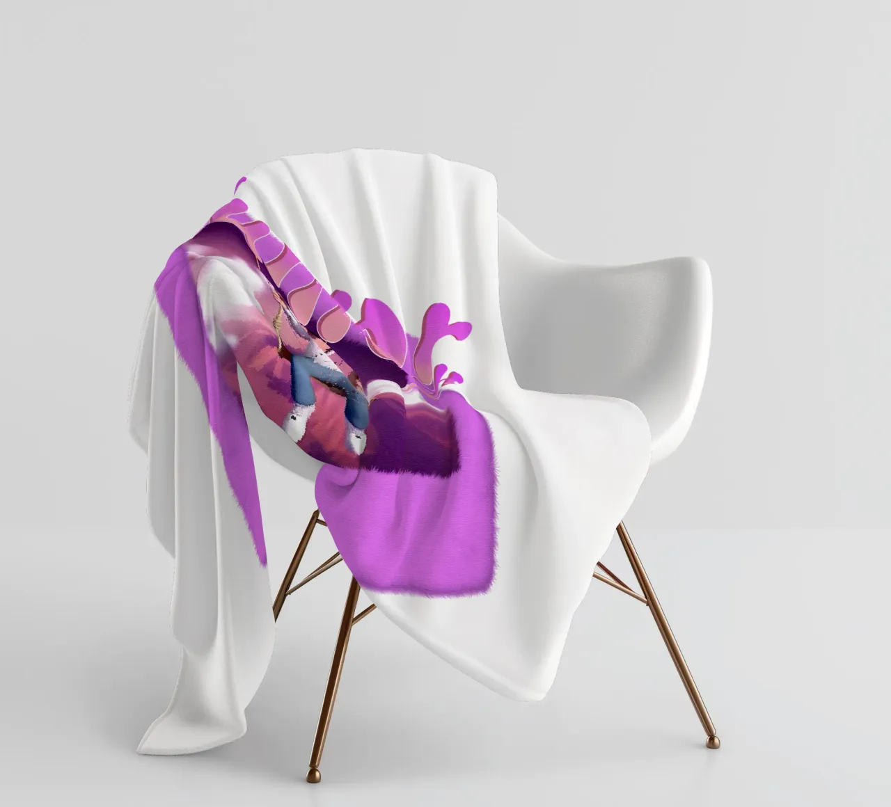Ragazzi belli e tristi Viola Classico coperta in pile da igoshartwrks