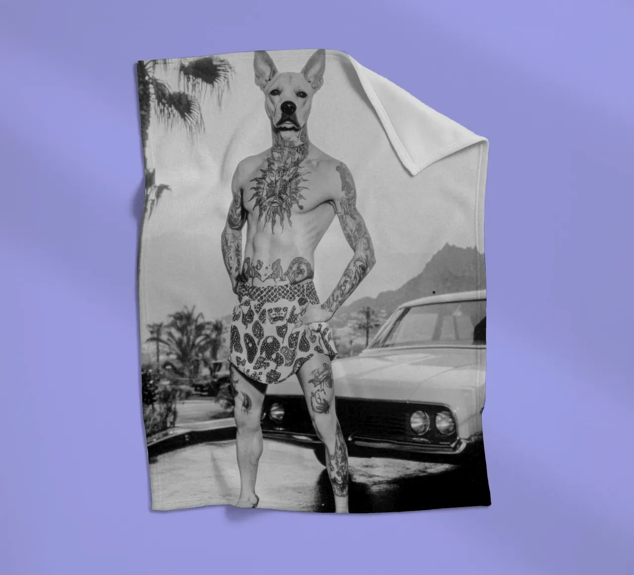 Luan fleecedeken van Affiches Chien Originales – Dogland