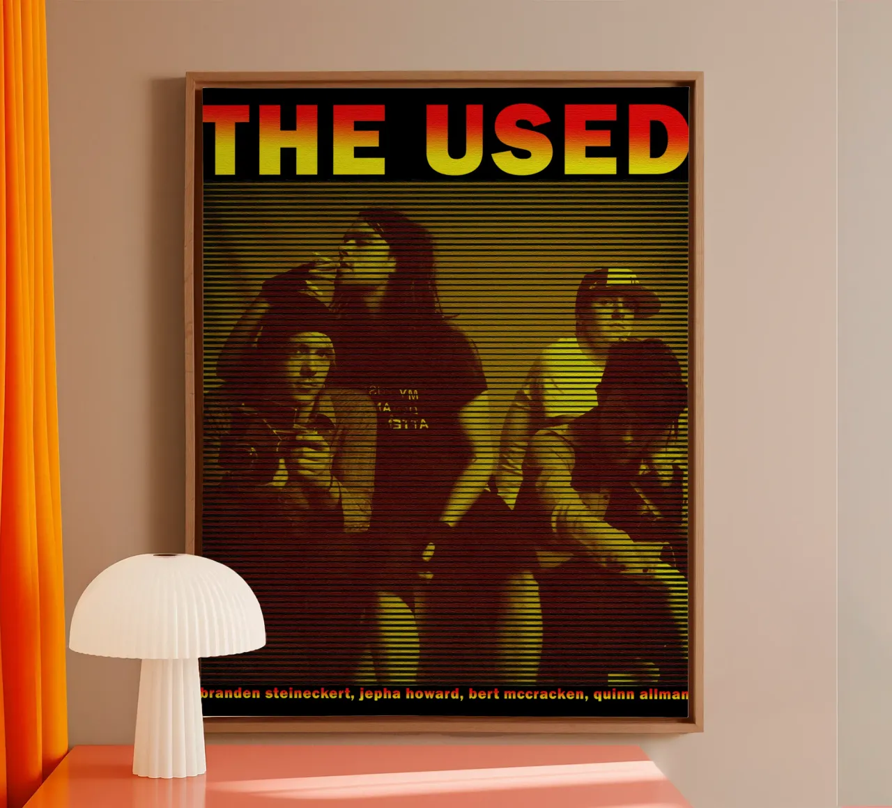 Jepha Howard en de leden van The used canvas met Baklijst van igoshartwrks
