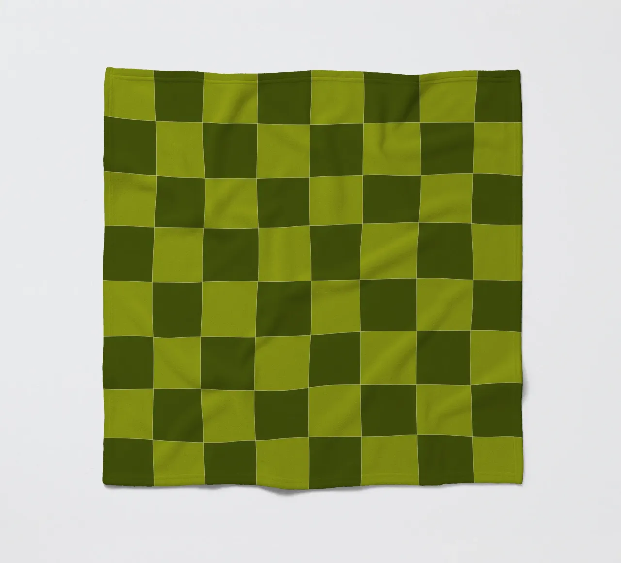Groovy retro vibrant pattern checks- Sap green coperta in pile da TijanaArtStudio88