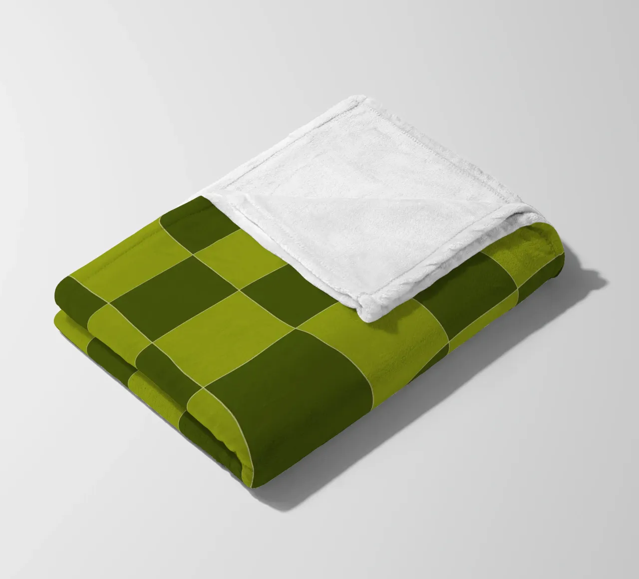 Groovy retro vibrant pattern checks- Sap green coperta in pile da TijanaArtStudio88