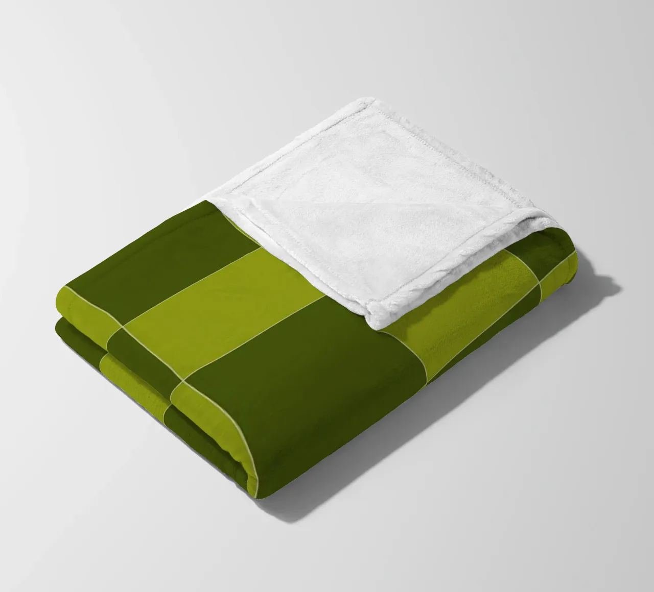 Groovy retro vibrant pattern checks- Sap green coperta in pile da TijanaArtStudio88