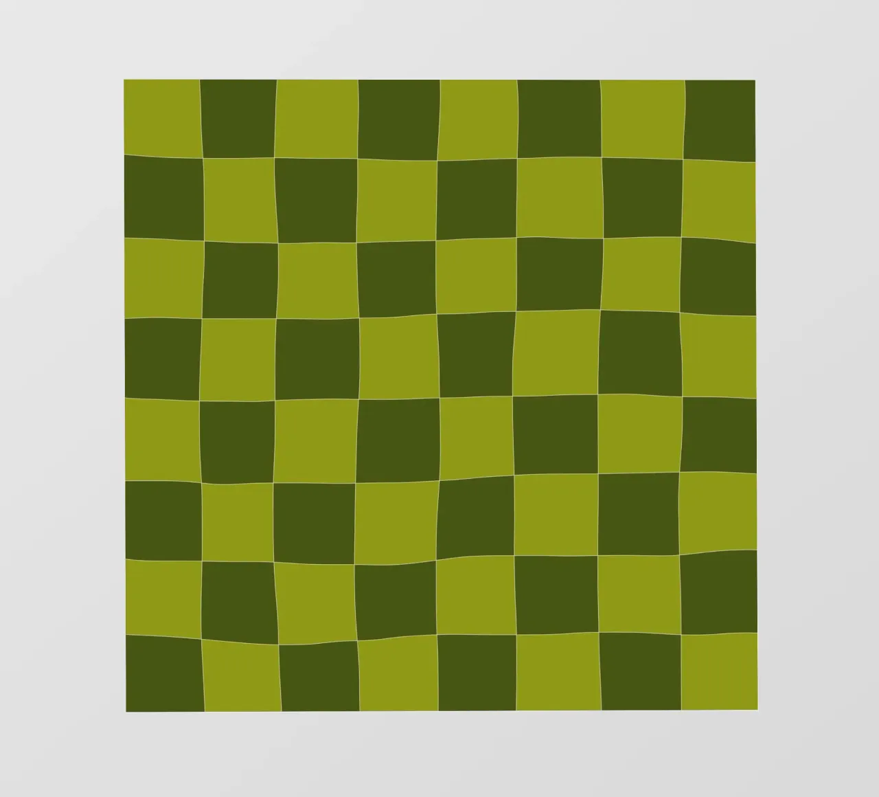 Groovy retro vibrant pattern checks- Sap green telo in pvc da TijanaArtStudio88