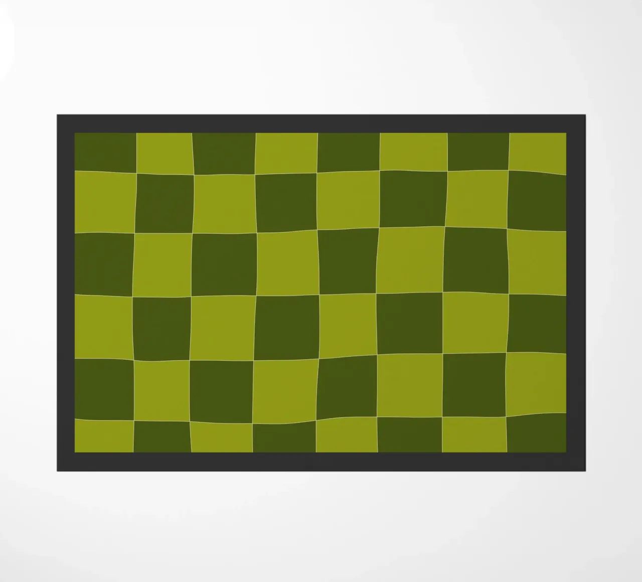 Groovy retro vibrant pattern checks- Sap green zerbino da TijanaArtStudio88