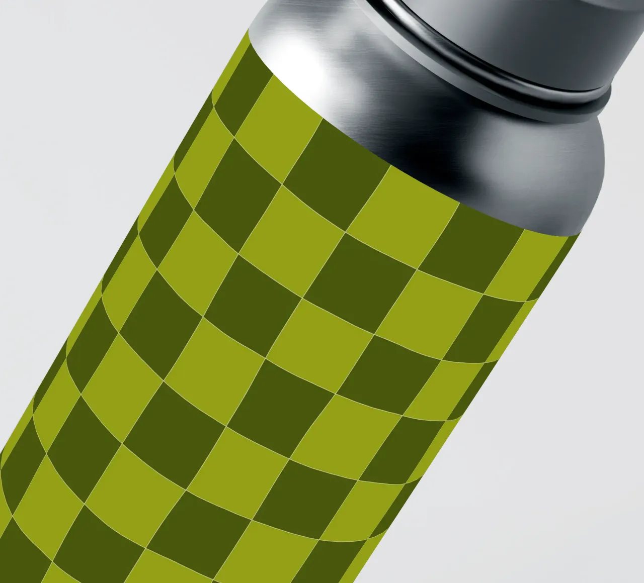 Groovy retro vibrant pattern checks- Sap green adesivo da TijanaArtStudio88
