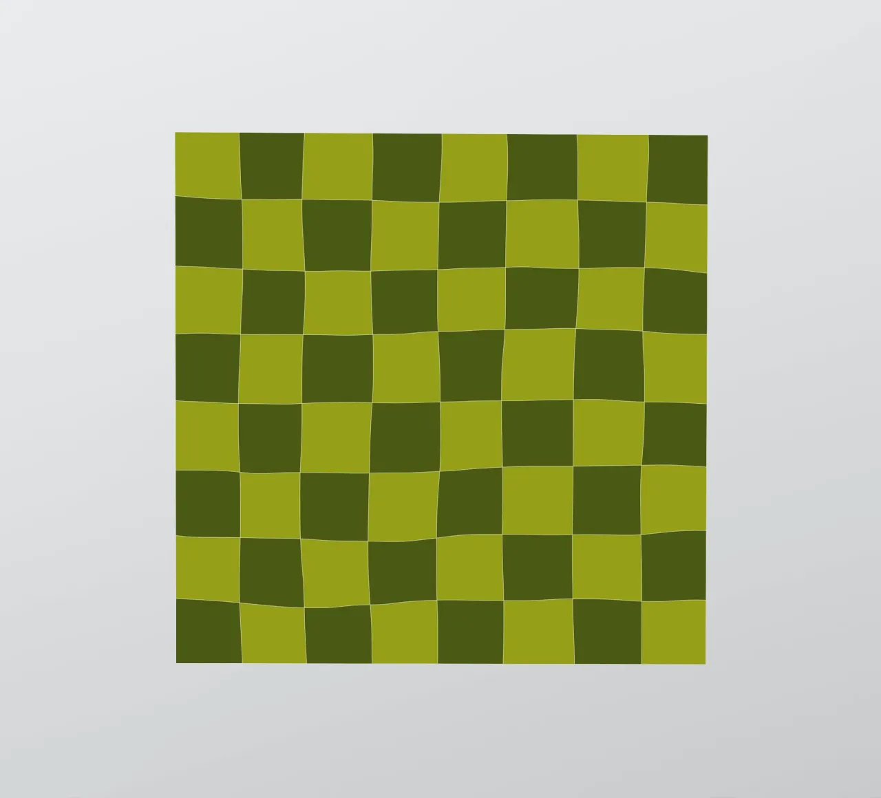 Groovy retro vibrant pattern checks- Sap green adesivo da TijanaArtStudio88