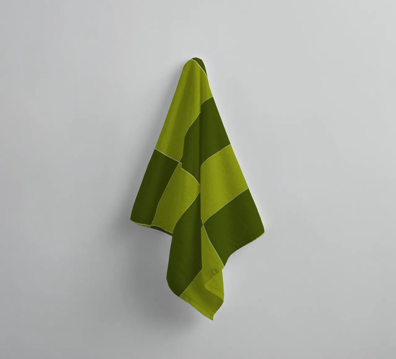 Groovy retro vibrant pattern checks- Sap green asciugamano da bagno da TijanaArtStudio88