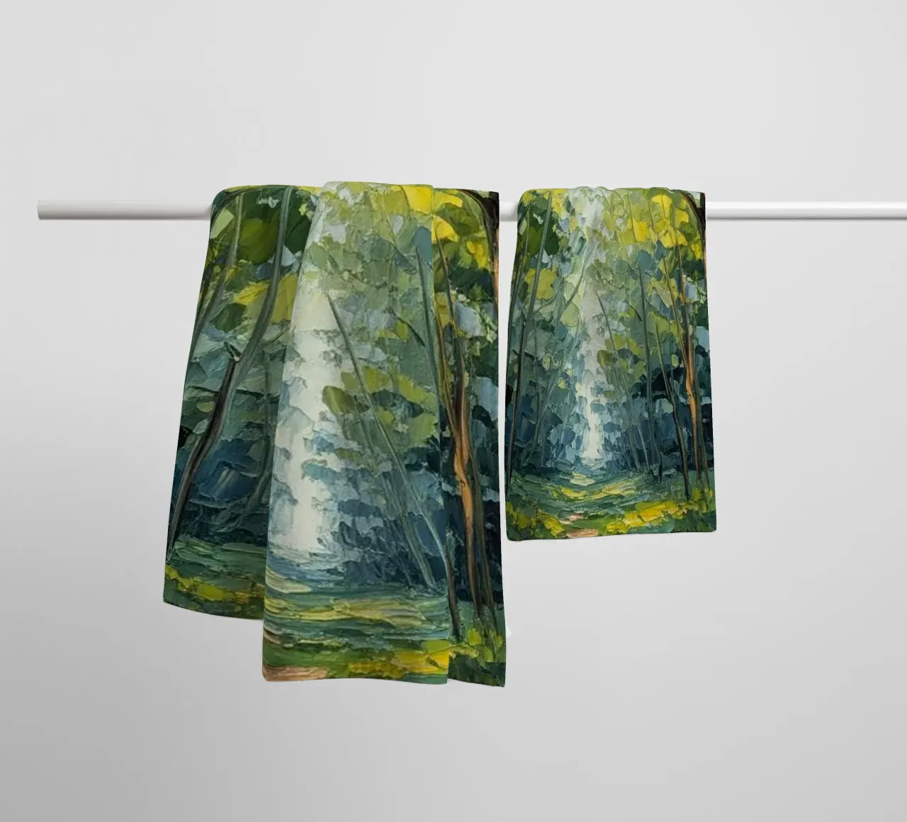 Sentiero per la radura incantata asciugamano da bagno da Artistic-shop