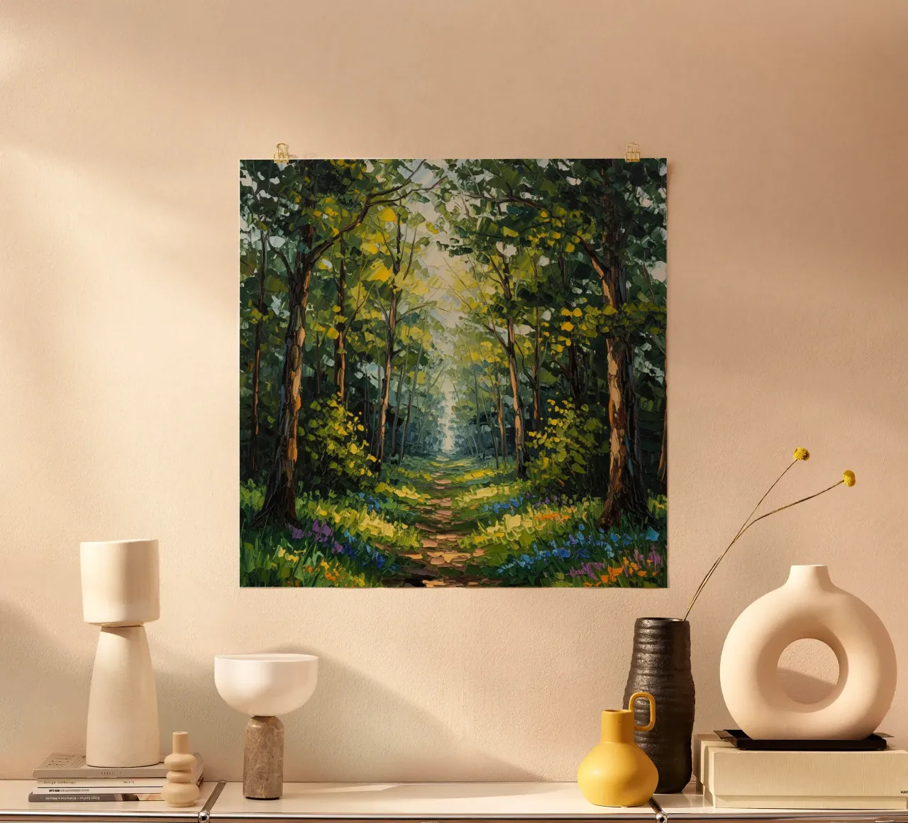 Sentiero per la radura incantata poster da Artistic-shop