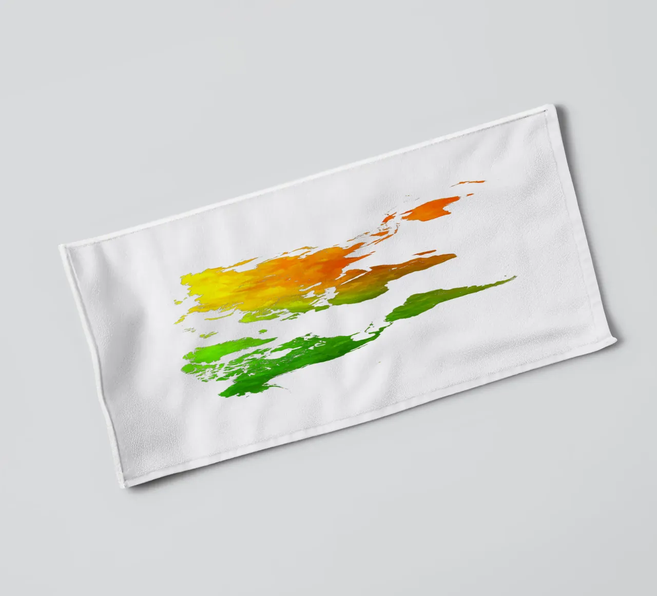 Colors map of the world towel by Justyna Jaszke JBJart