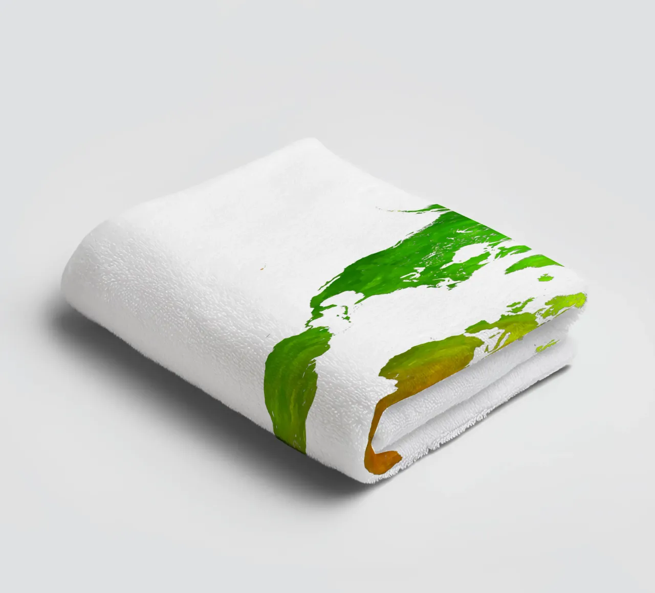 Colors map of the world towel by Justyna Jaszke JBJart
