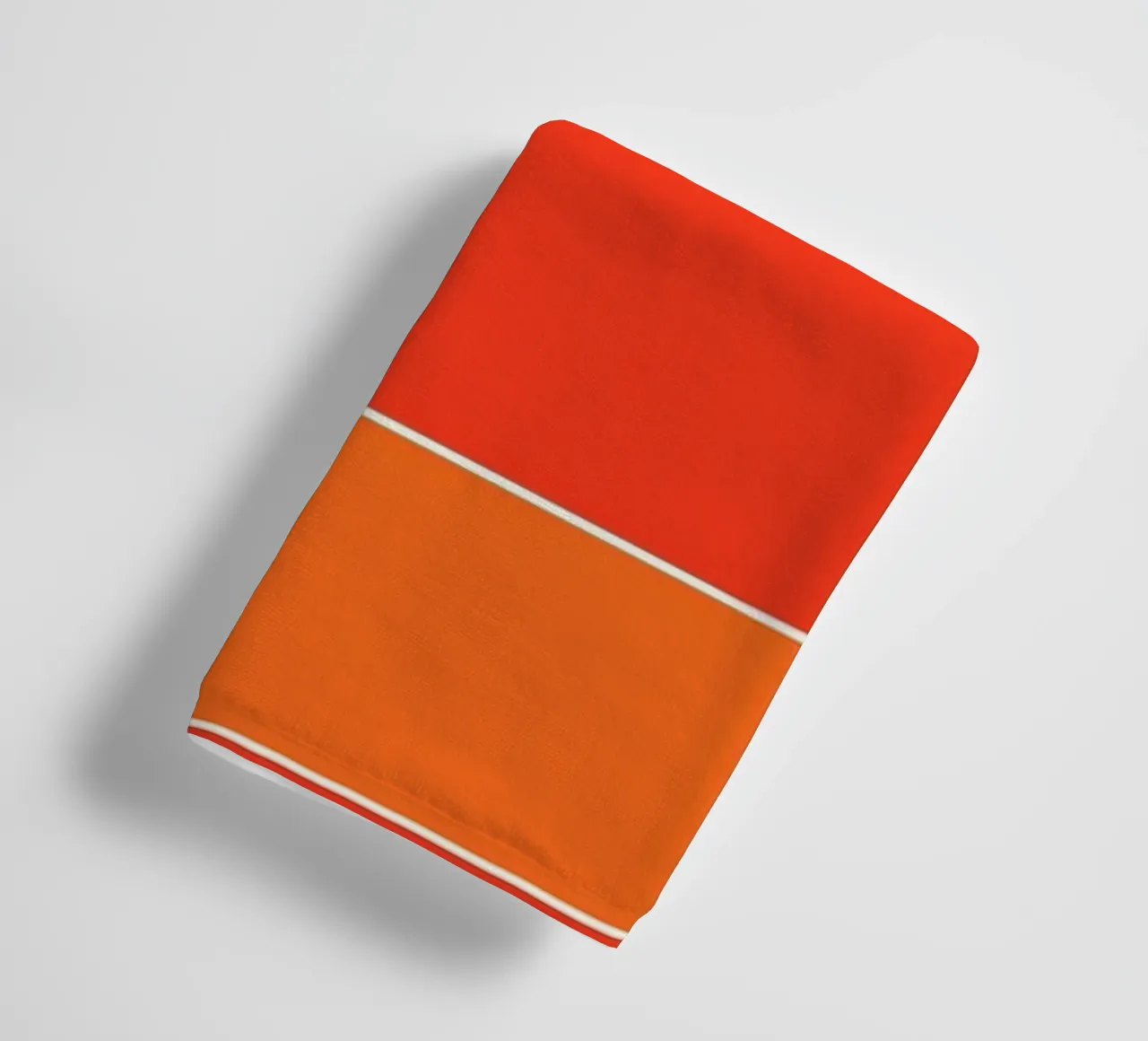 Groovy retro vibrant pattern checks- Orange red serviette de bain de TijanaArtStudio88