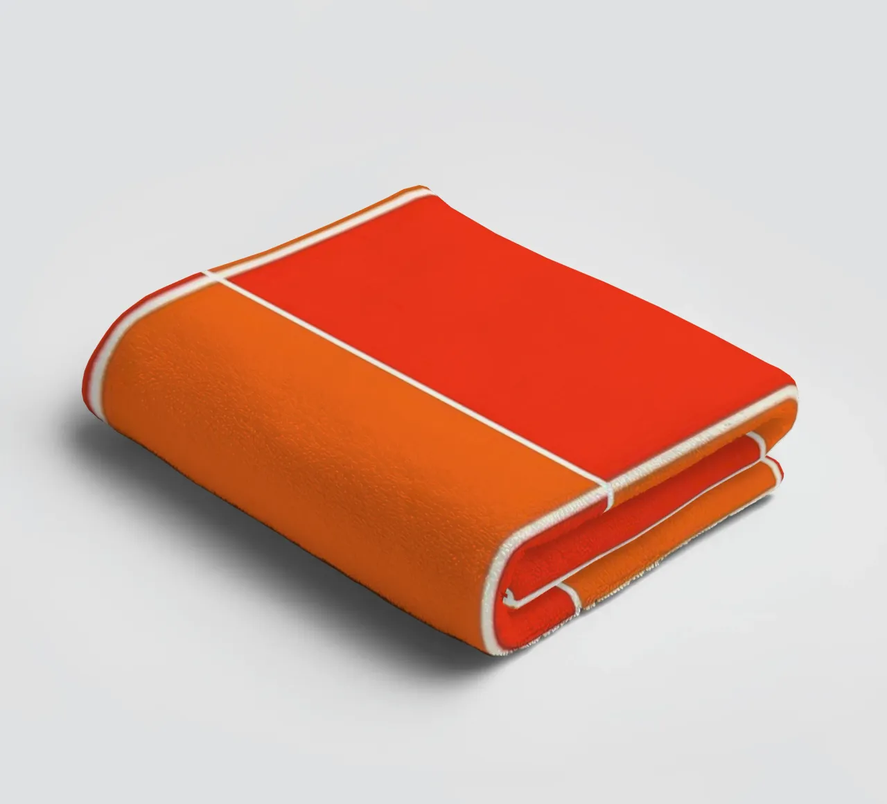 Groovy retro vibrant pattern checks- Orange red serviette de bain de TijanaArtStudio88