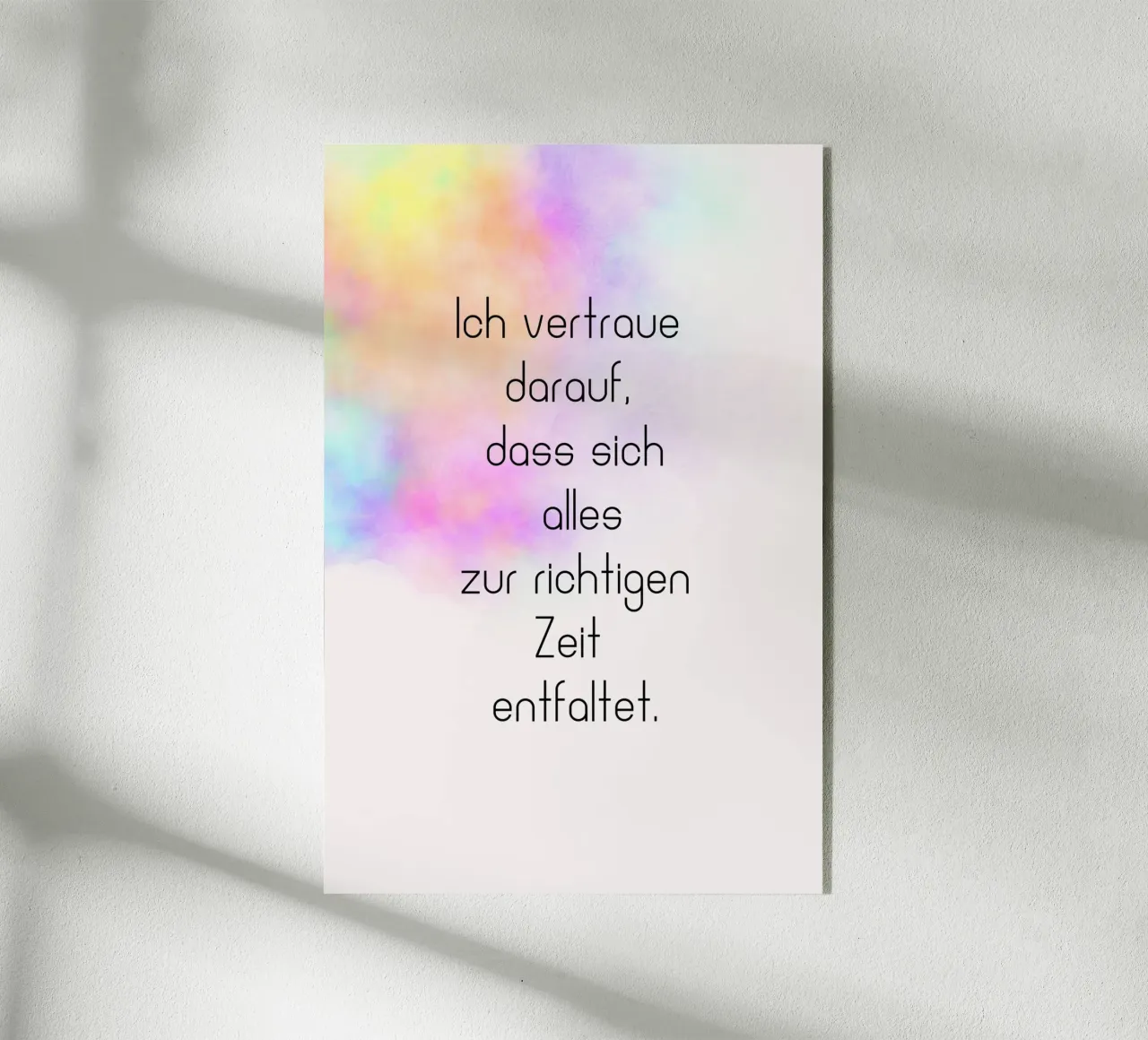 Vertrauen plexiglass da AESTHETIC VIBES by Isabel