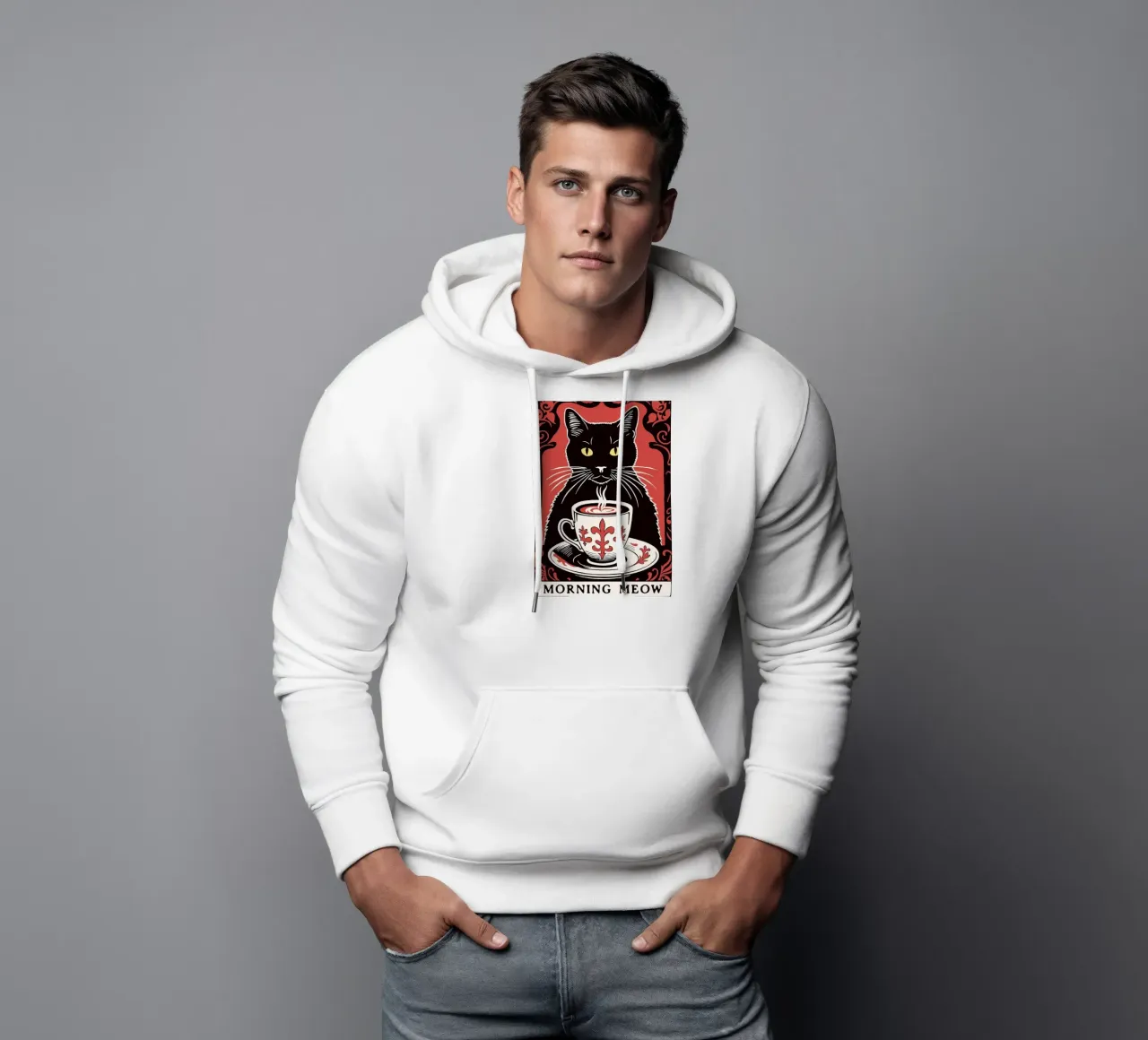 Miao mattutino felpa con cappuccio da Arjun