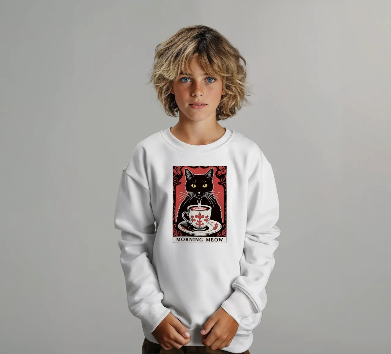 Miao mattutino felpa bambino da Arjun