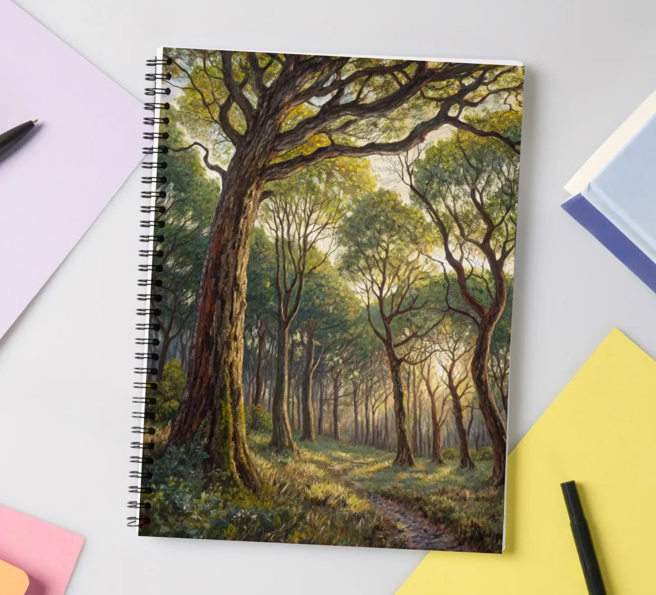 The Luminous Path spiral notebook by Artistic-shop