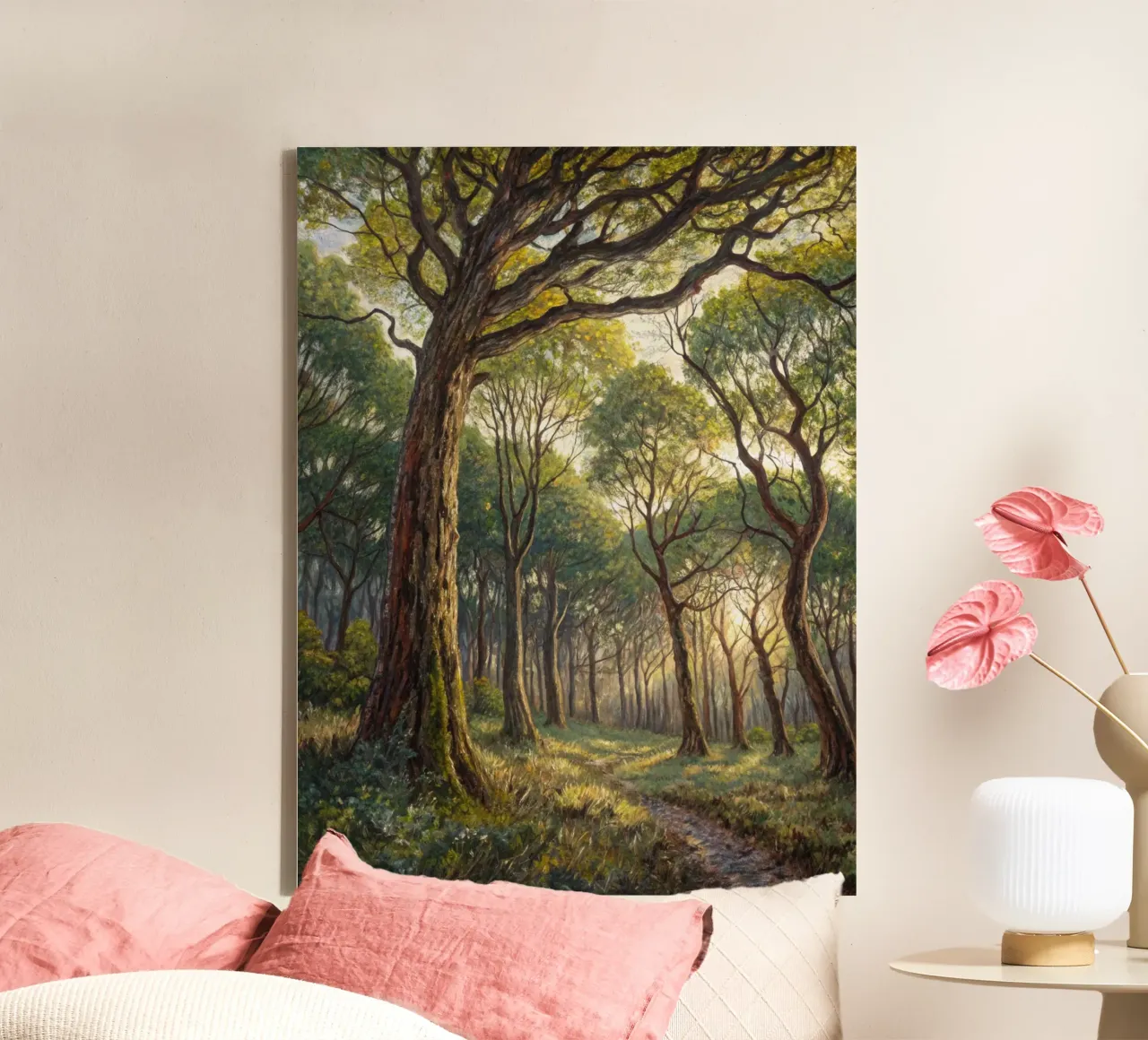The Luminous Path canvas with Floater frame by Artistic-shop