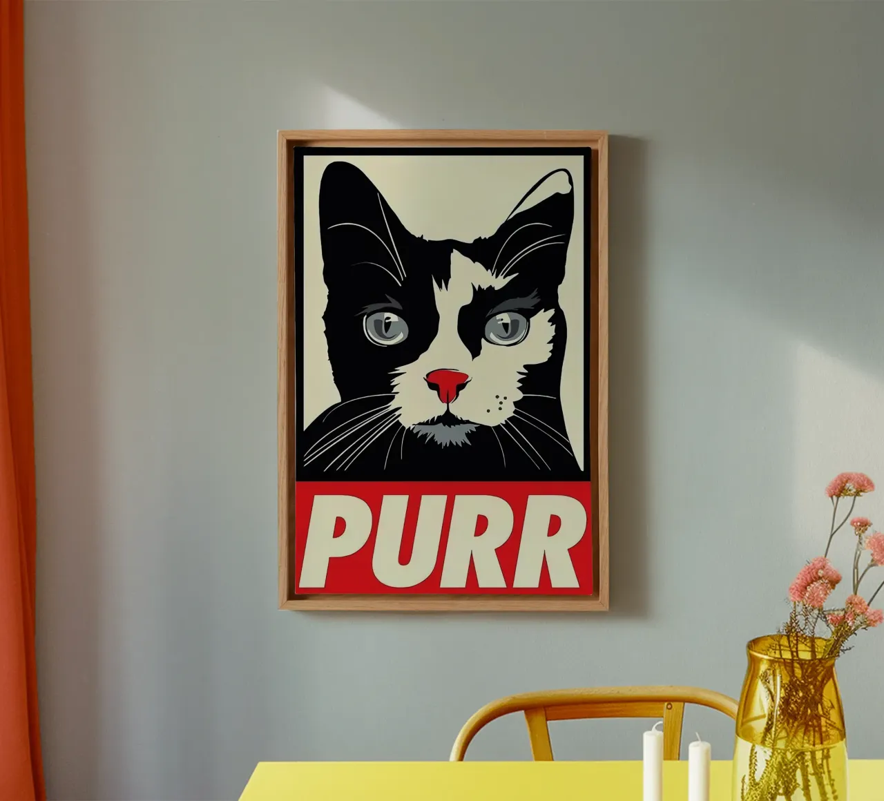 PURR tela con Cornice a cassetta da Arjun