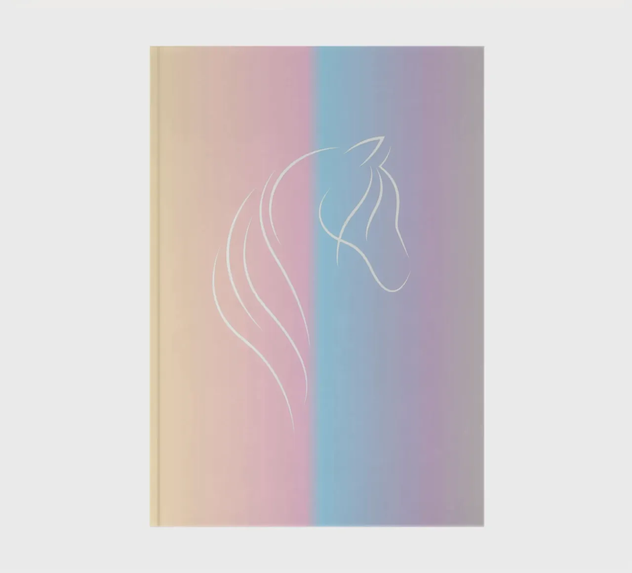 line horse in gradient diario da Creaton