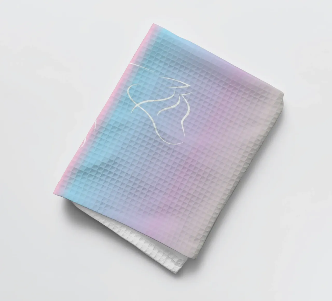 line horse in gradient canovaccio da cucina da Creaton