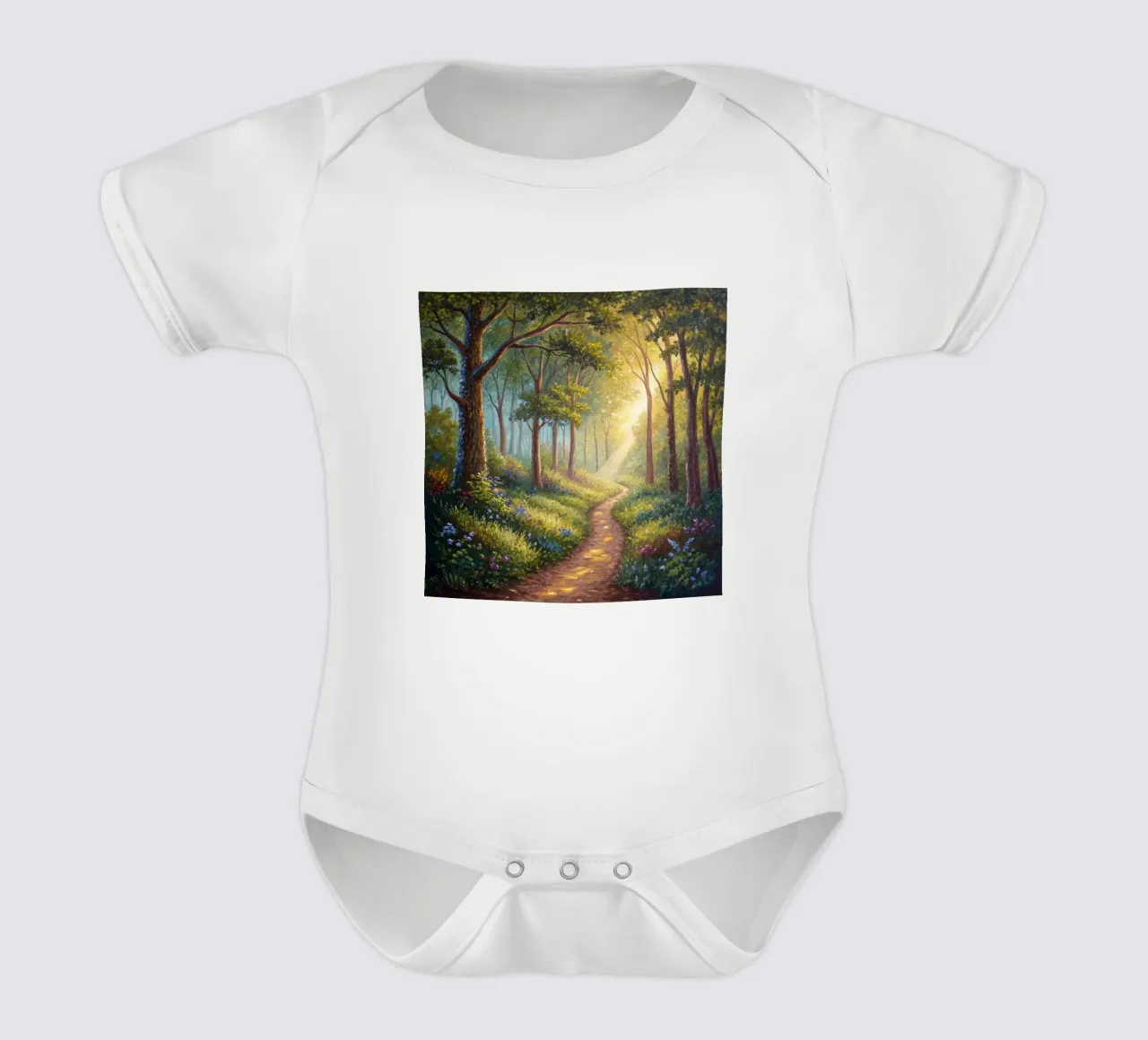 Chemin forestier ensoleillé body bébé de Artistic-shop