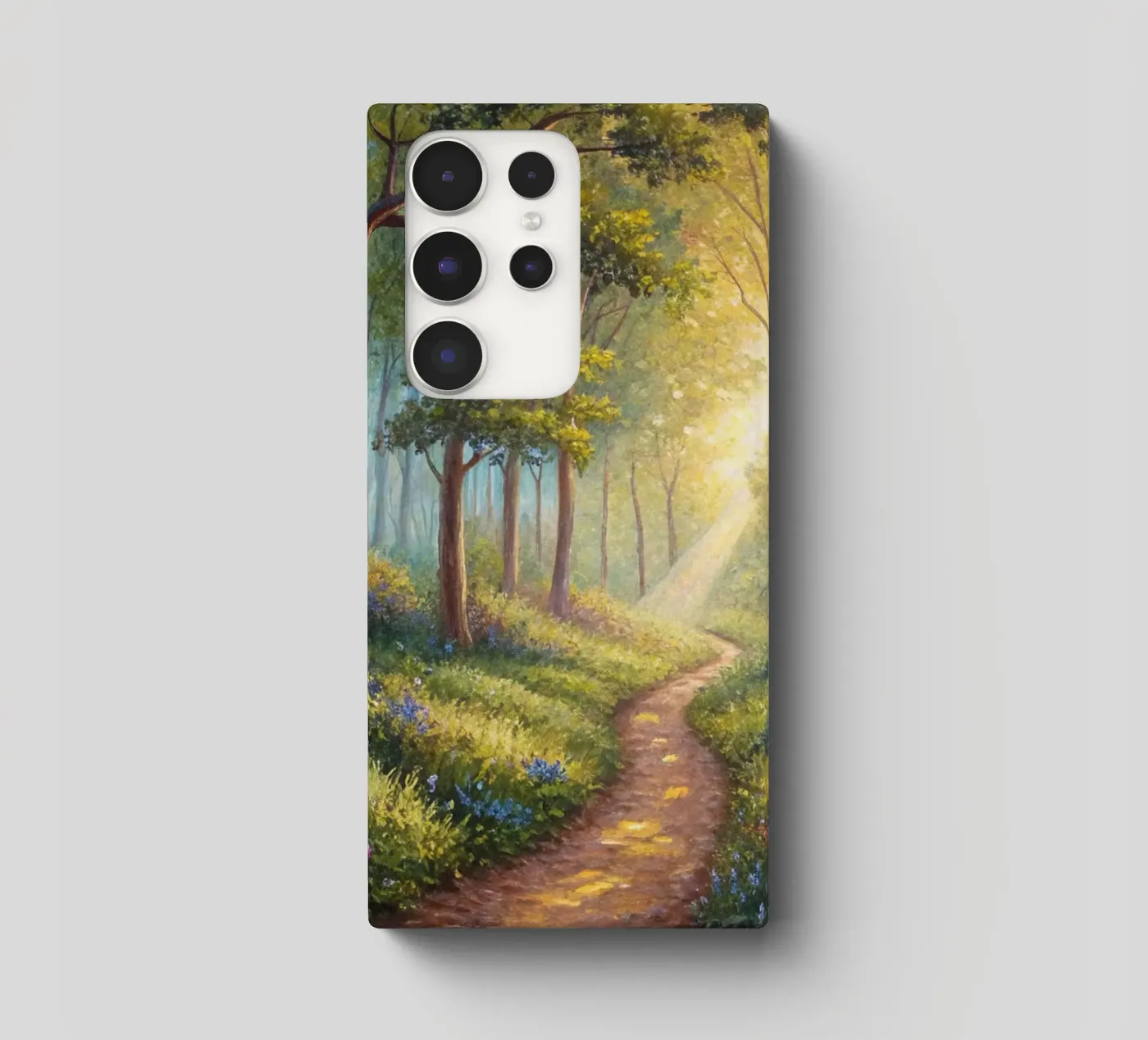 Sentiero forestale illuminato dal sole cover samsung da Artistic-shop