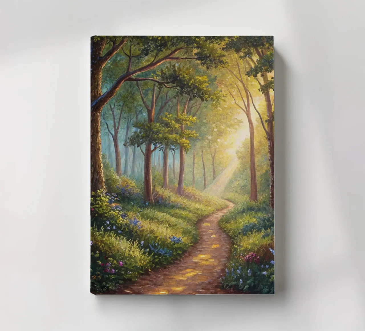 Sunlit Forest Path notebook by Artistic-shop