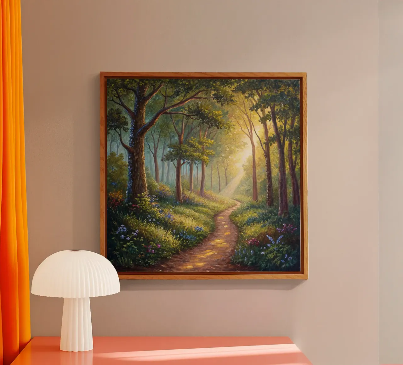 Sunlit Forest Path plexiglass da Artistic-shop