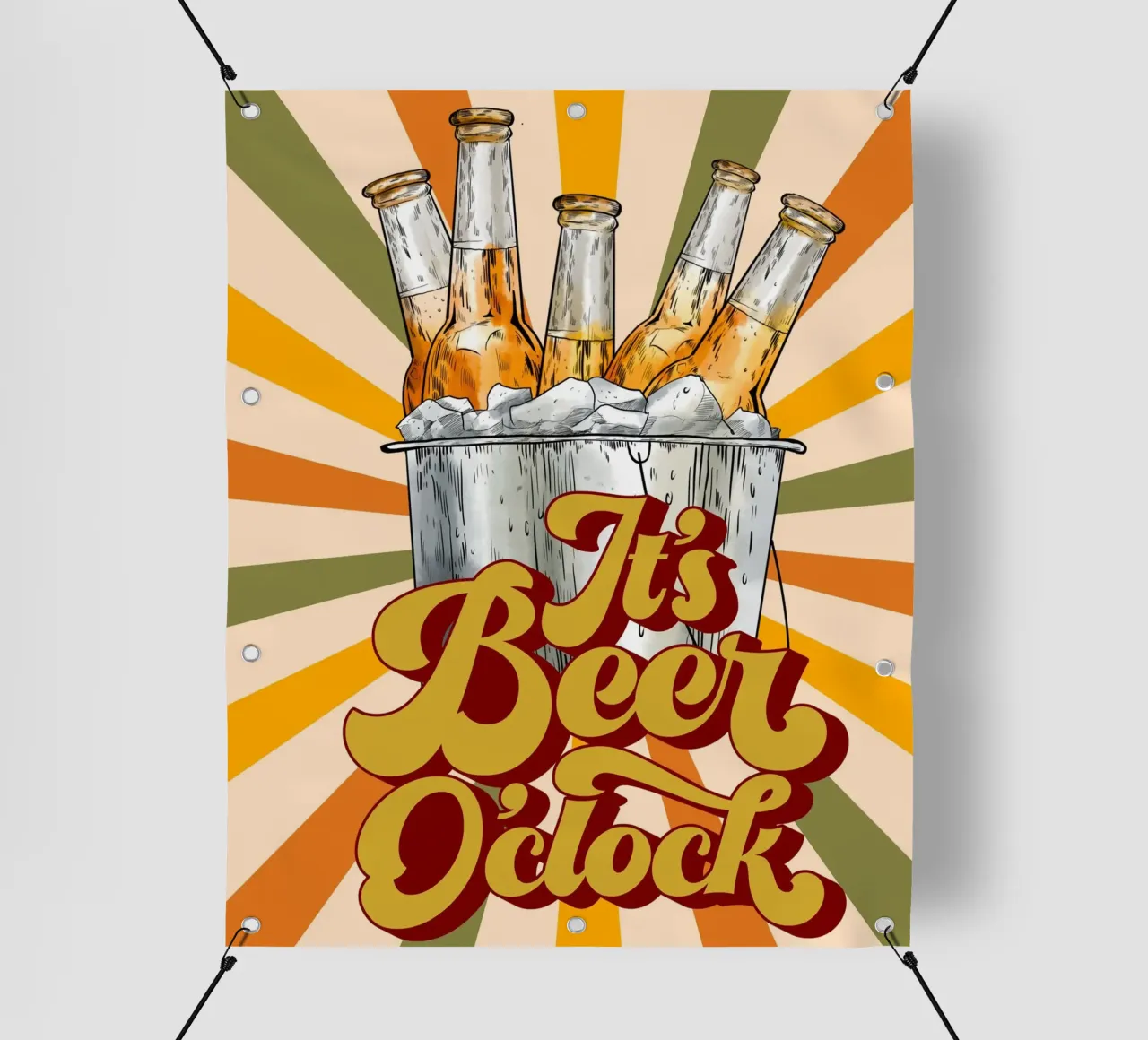 its beer oclock 01 telo in pvc da Creaton
