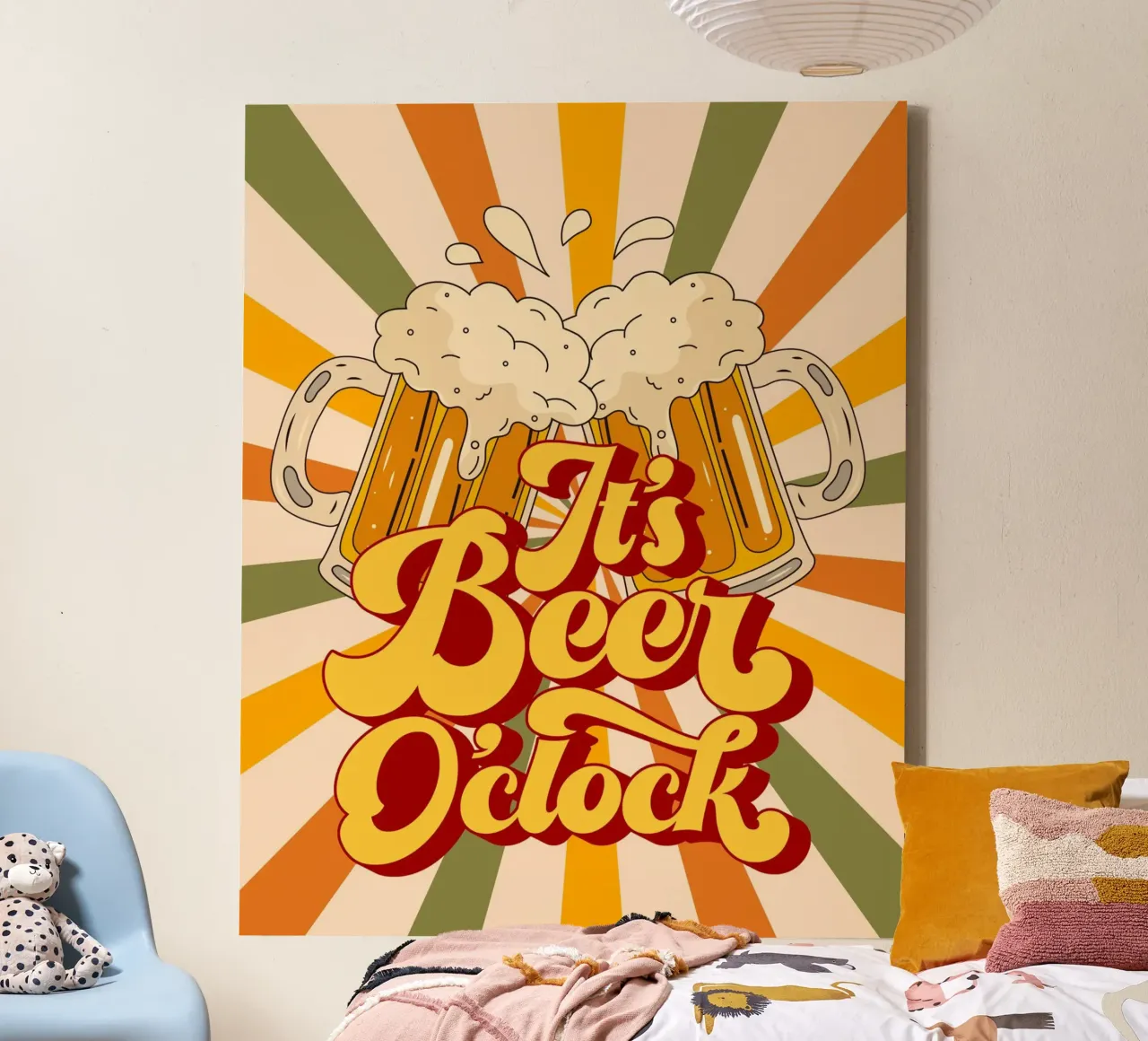 its beer oclock 02 tela con Cornice a cassetta da Creaton