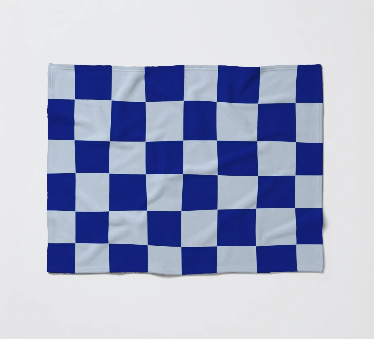 Groovy retro vibrant pattern checks- Blue coperta in pile da TijanaArtStudio88